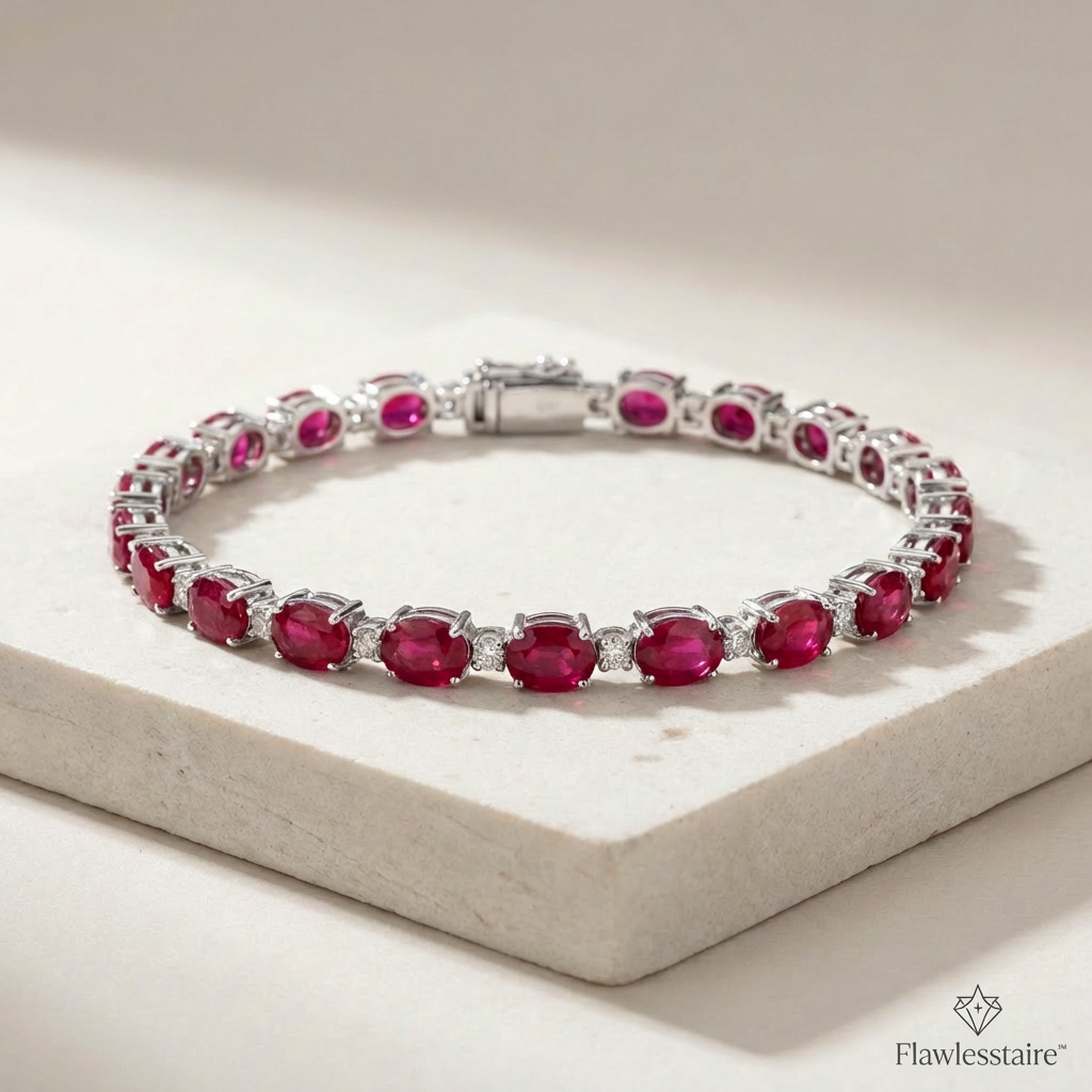Flawlesstaire™ Scarlet Radiance Link Bracelet