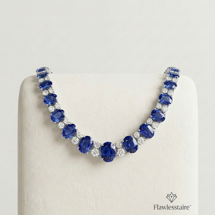 Flawlesstaire™ Azure Crown Radiance Necklace