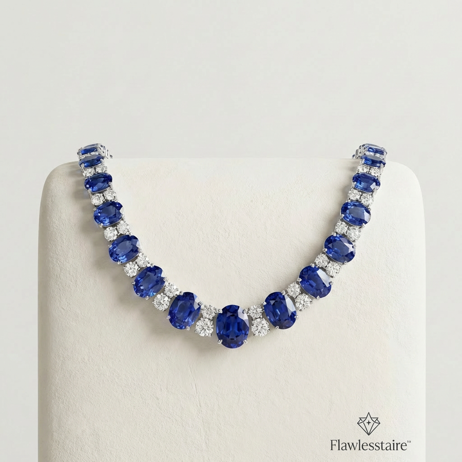 Flawlesstaire™ Azure Crown Radiance Necklace